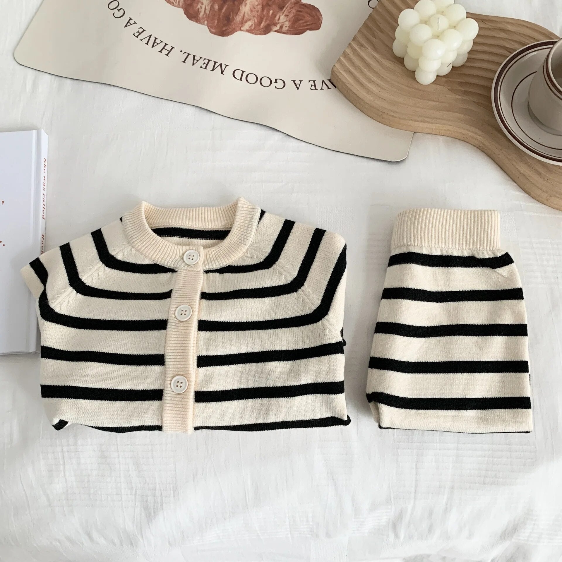 Striped Knit Toddler Set