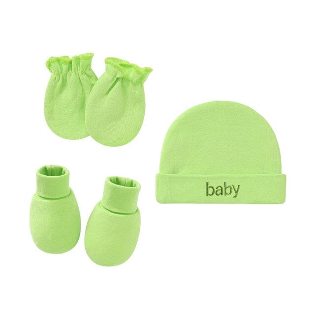 Cuddle Caps Set Accessories + Essentials Baby Boujee Lime Green 0-6M 