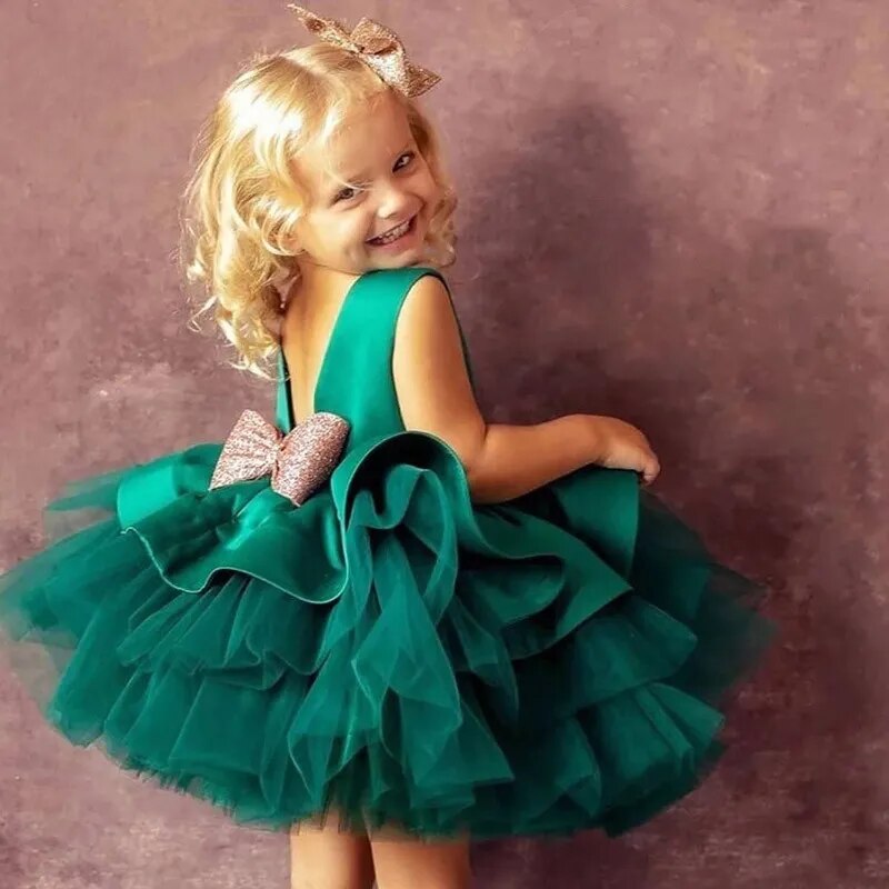 Big Bow Birthday Princess Dress