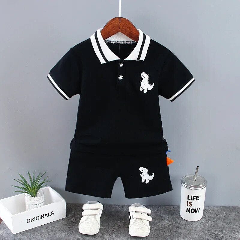 Dinosaur Set Boys Clothing Baby Boujee Black 1-2T 