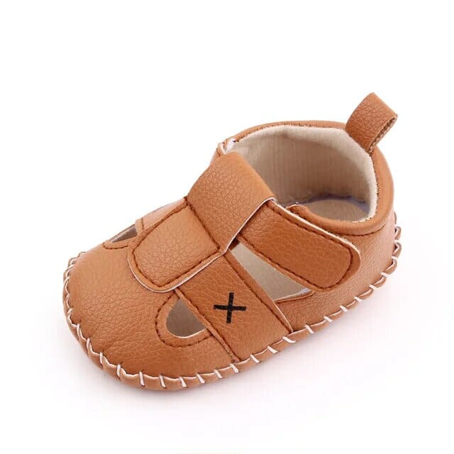 Toddler Sandles Shoes + Socks Baby Boujee Tan 0-6M 