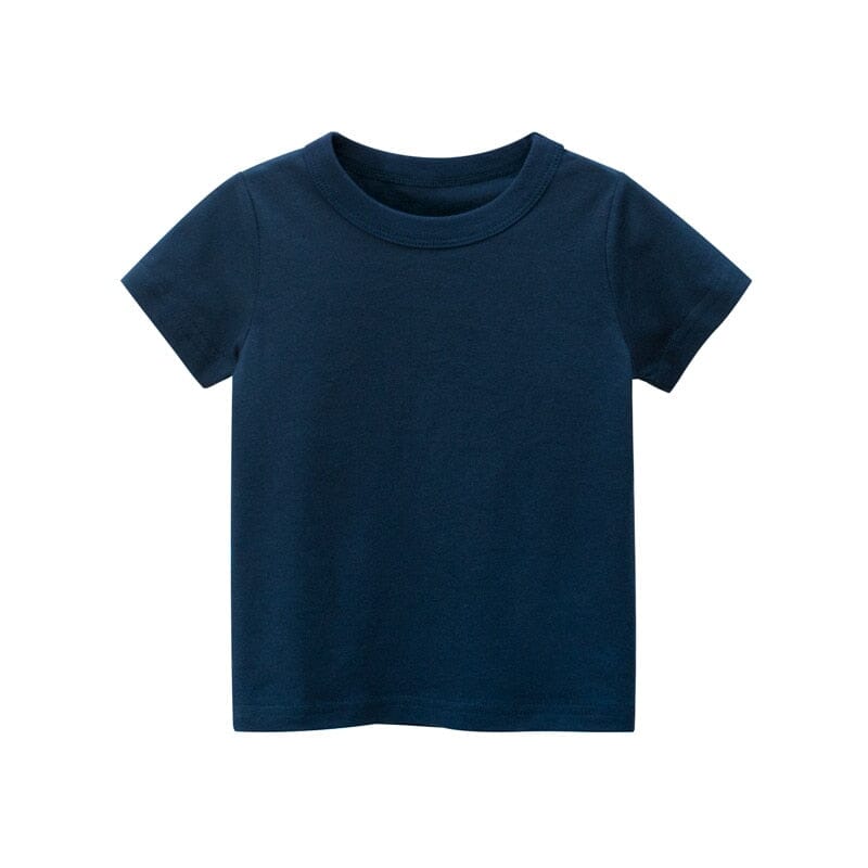 Plain Tee Unisex Clothing Baby Boujee Navy 2T 