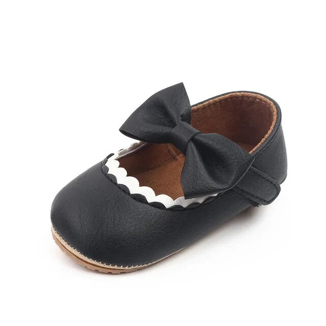 Tiny Toes Bowtique Shoes + Socks Baby Boujee Black 0-6M 