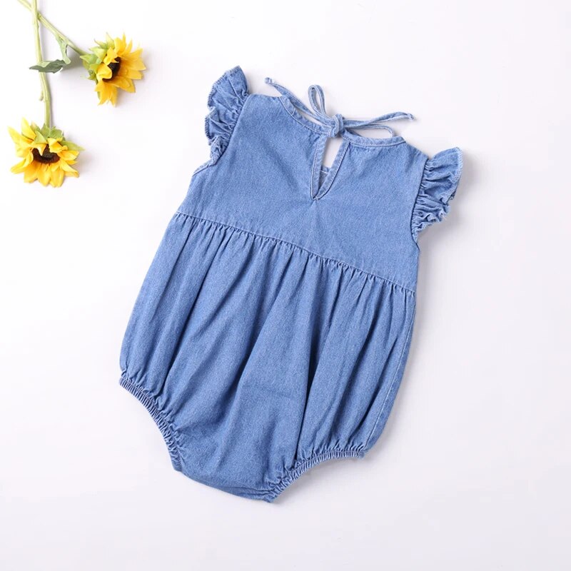 Denim Cool Baby Jumpsuit Set