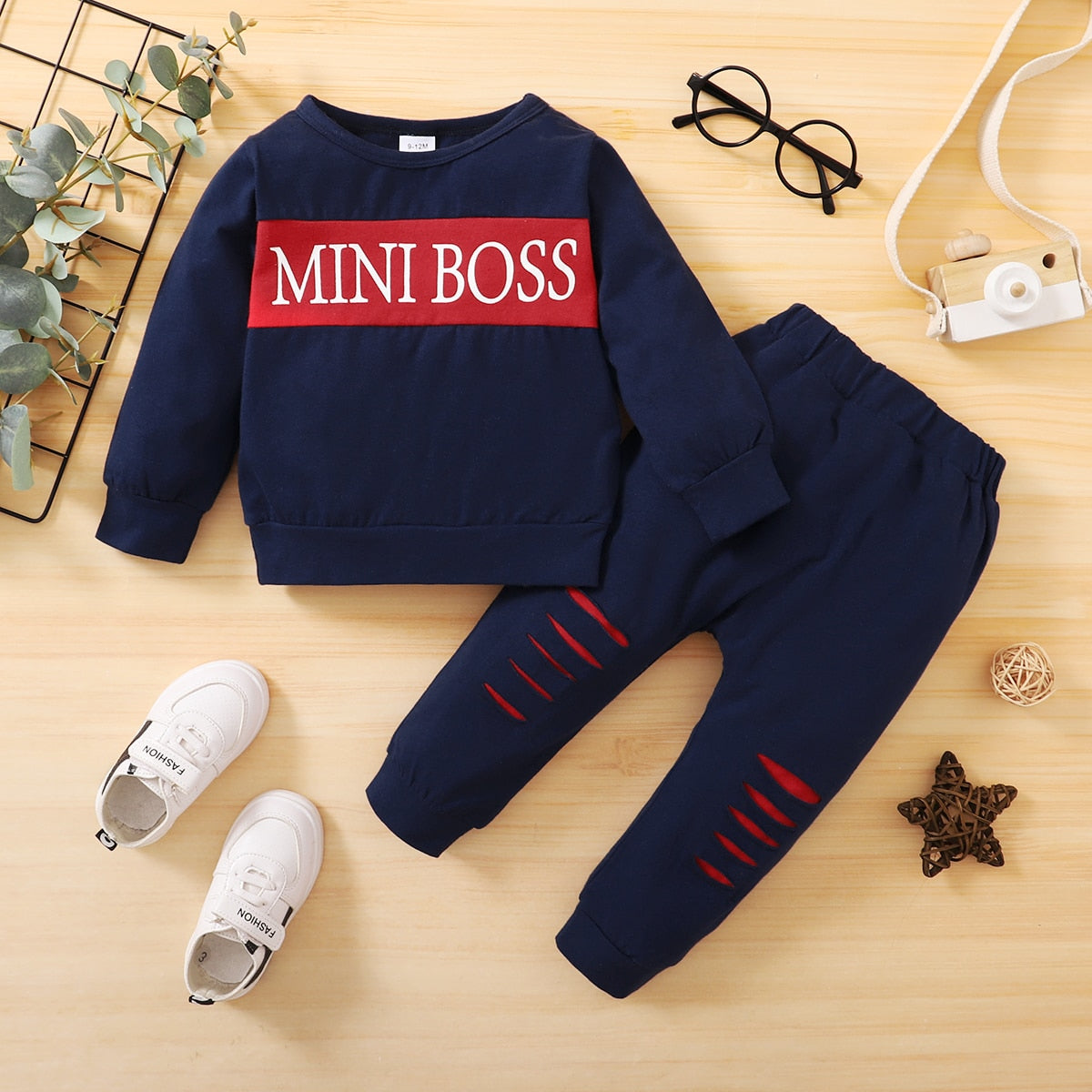 Mini Boss Pant Set