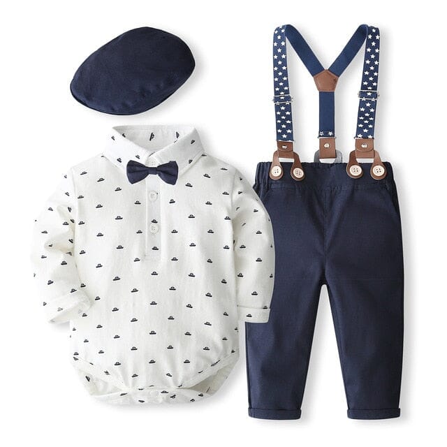 Prestige Gentleman Set Newborn + Infant USAdrop Navy+ White 0-3M 