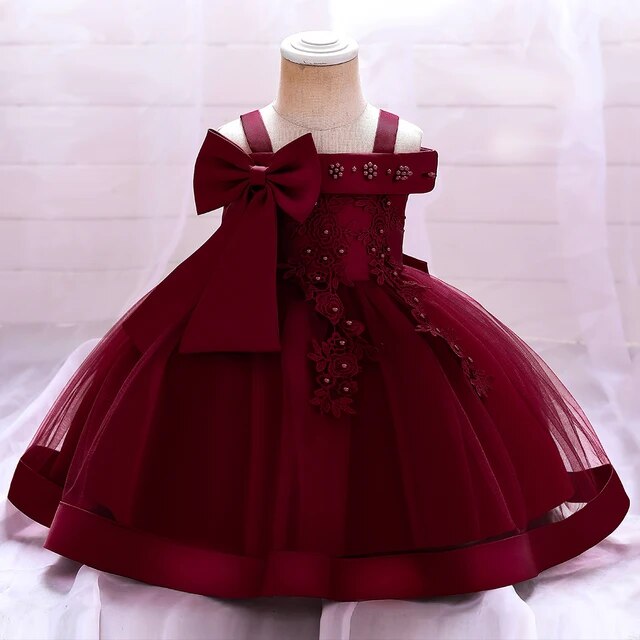 Lace Flower Baby Party Dress