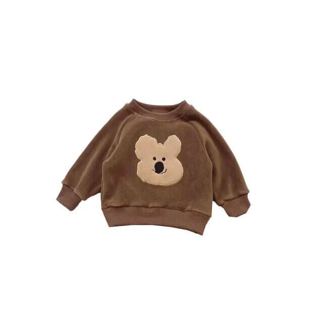 Winter Cartoon Cozy Unisex Clothing Baby Boujee Coffee Top 6-9M 