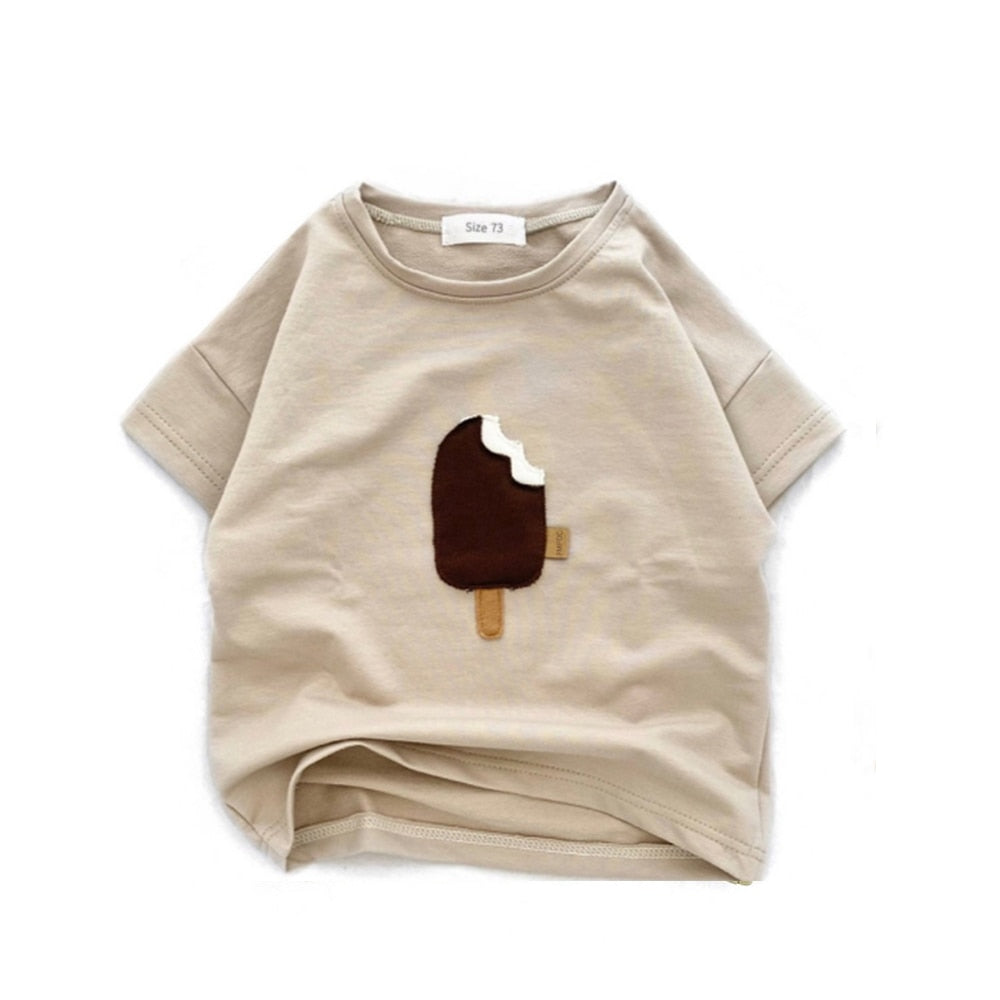 Sweet Ice Cream Toddler Tee Boys Clothing Baby Boujee Khaki 6M 