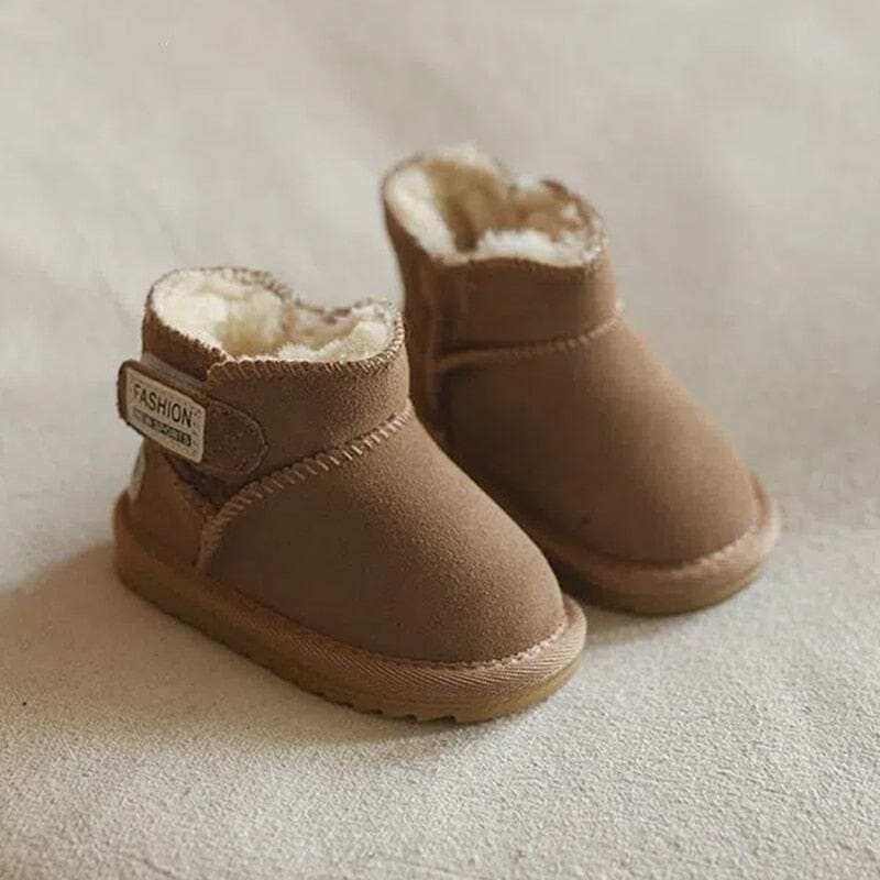 Comfy Clouds Kids Boots Shoes + Socks Baby Boujee Khaki 4.7" (12cm) 