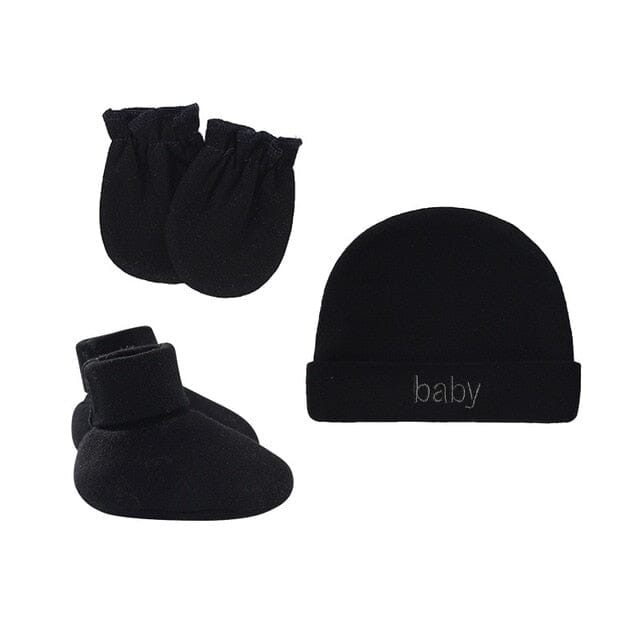 Cuddle Caps Set Accessories + Essentials Baby Boujee Black 0-6M 