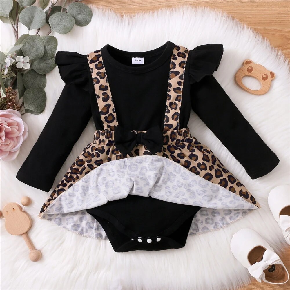 Baby Leopard Romper Dress