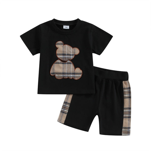 Bear Hug Combo Unisex Clothing Baby Boujee Black 3M 