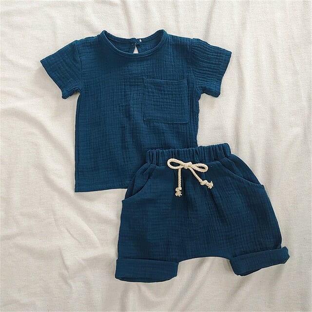 Play Pals Set Unisex Clothing Baby Boujee Blue 3-6M 