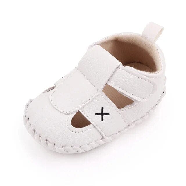 Toddler Sandles Shoes + Socks Baby Boujee White 0-6M 