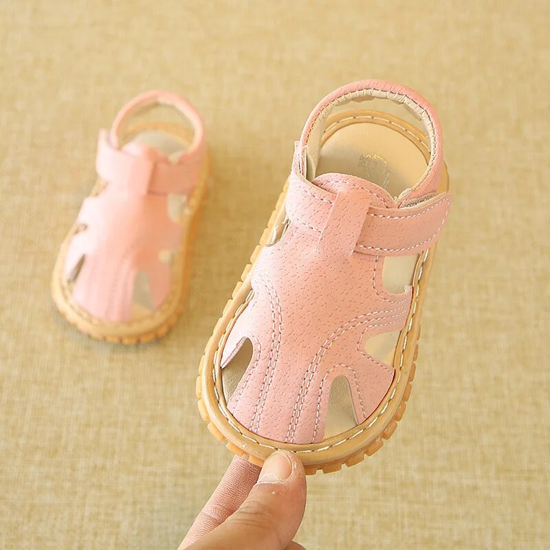 Summer Beach Baby Sandals Shoes + Socks Baby Boujee Pink 6M 