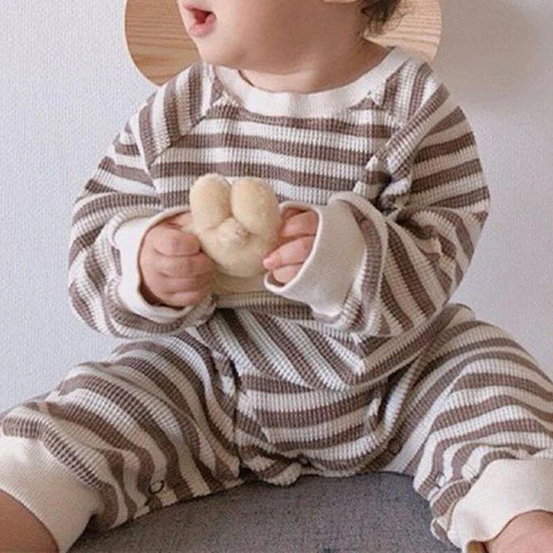 Tiny Trendy Striped Jumpsuit Unisex Clothing Baby Boujee 