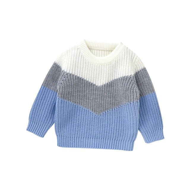 Cozy Patchwork Toddler Sweaters