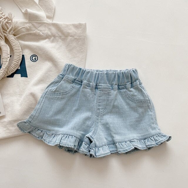 Fringe Denim Shorts Girls Clothing Baby Boujee Blue 2T 