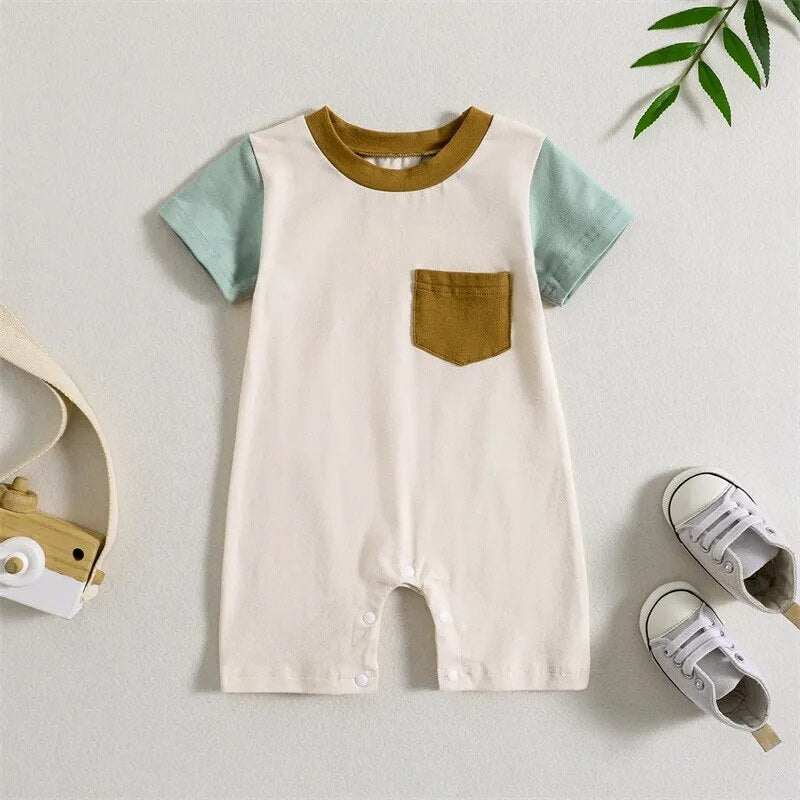 Baby's Summer Short Sleeve Romper