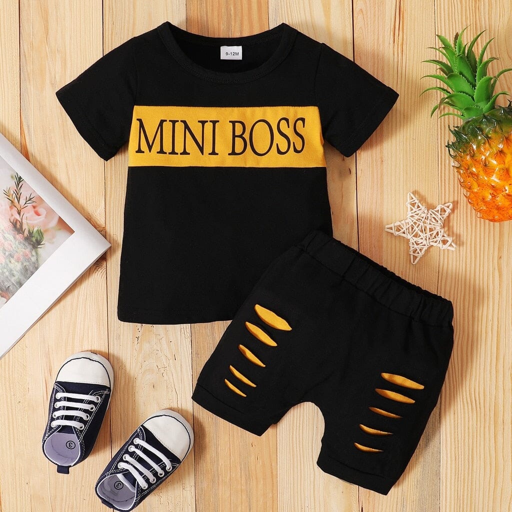 Mini Boss Short Set Boys Clothing USAdrop 