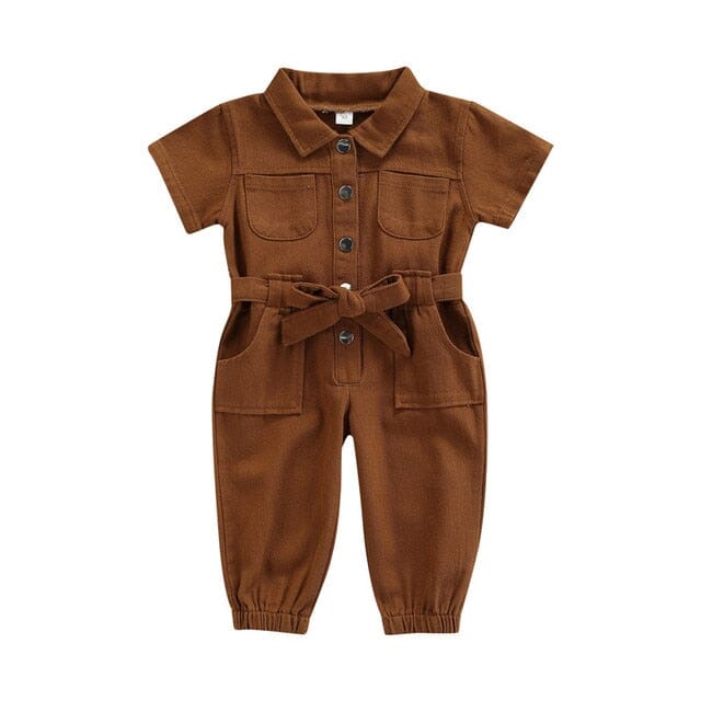 Little Ladybug Jumpsuit Girls Clothing USAdrop Tan 18M 