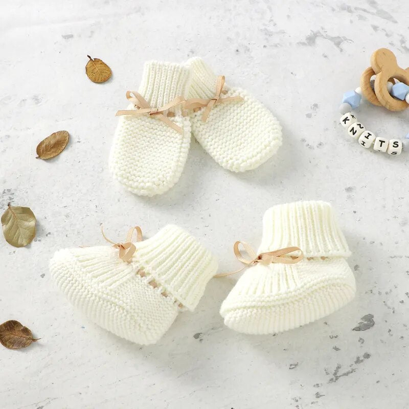 Tiny Steps Knitwear Set Shoes + Socks Baby Boujee 