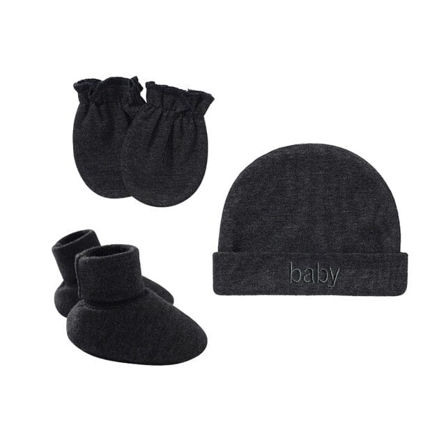 Cuddle Caps Set Accessories + Essentials Baby Boujee Charcoal 0-6M 