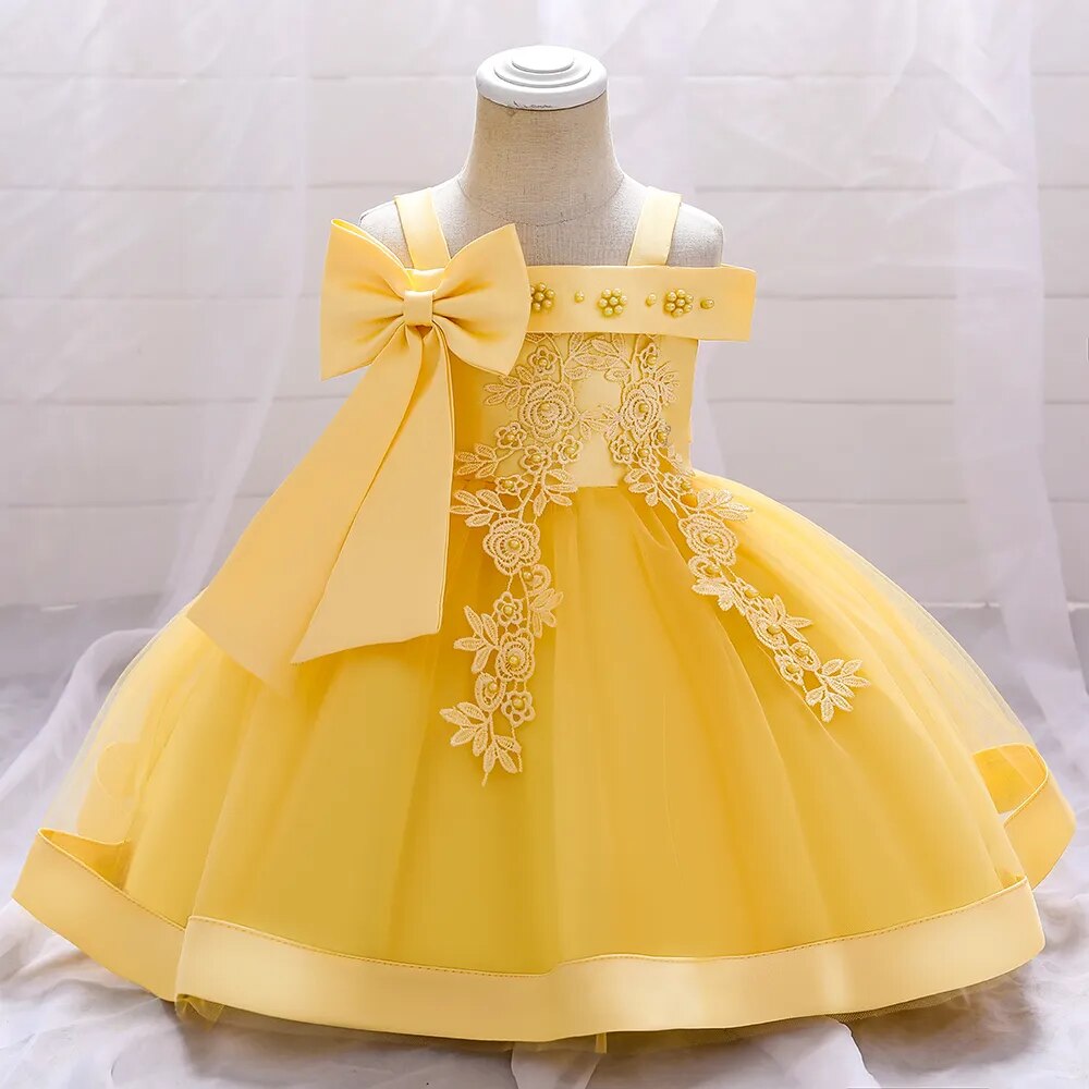 Lace Flower Baby Party Dress