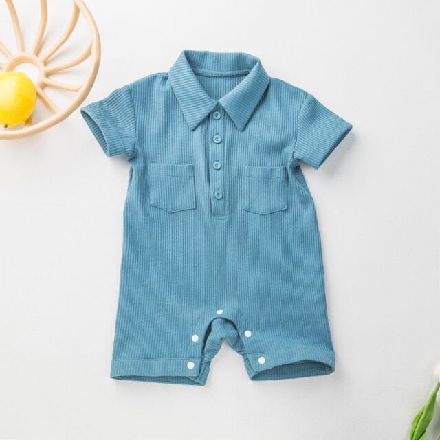 Cloud Romper Newborn + Infant Baby Boujee Blue 3M 