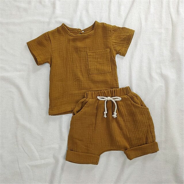 Play Pals Set Unisex Clothing Baby Boujee Tan 3-6M 