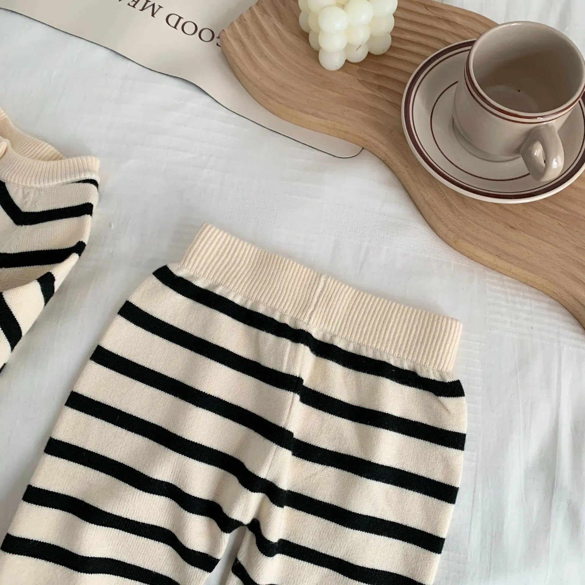 Striped Knit Toddler Set