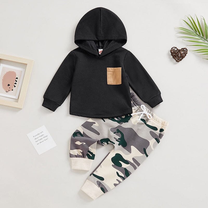 Hooded Hustler Set Boys Clothing Baby Boujee 