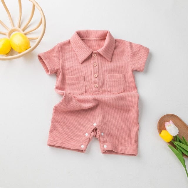 Cloud Romper Newborn + Infant Baby Boujee Pink 3M 