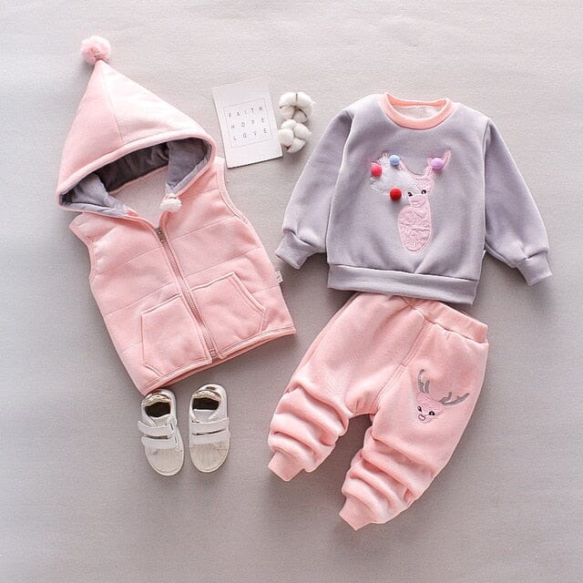 Little Moose Charmers Tracksuit Set Girls Clothing Baby Boujee Pink 6M 