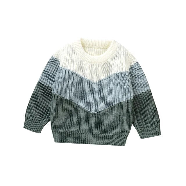 Cozy Patchwork Toddler Sweaters