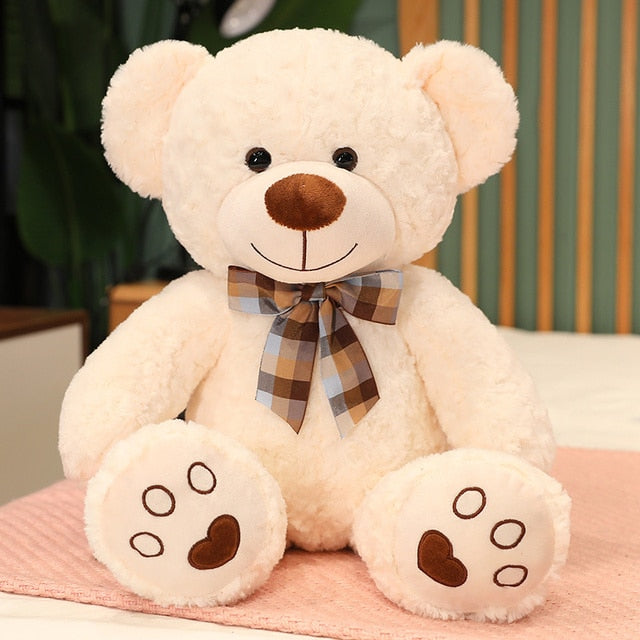 Bow Teddy Bear Gifts + Toys Baby Boujee 80cm (31.5") White 