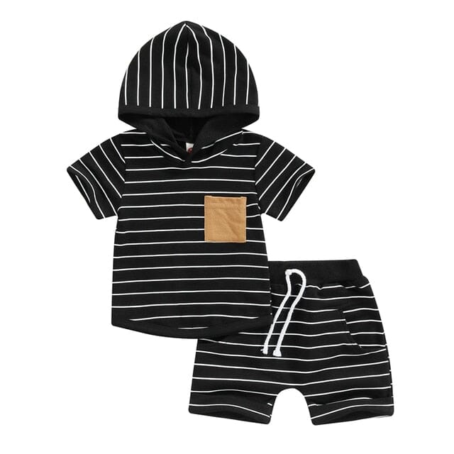 Little Hoodie Duo Unisex Clothing Baby Boujee Black 6M 